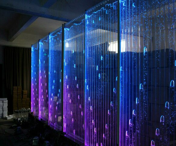 Moderne Trennwand Wasser Wände LED Wasserwand Beleuchtete Wand von JV Möbel