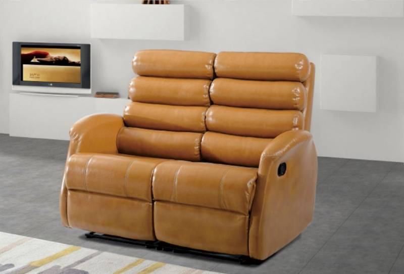 Moderne Zweisitzer Couch Polster Design Sofa Sitz Wohnzimmer Möbel Braun von JV Möbel