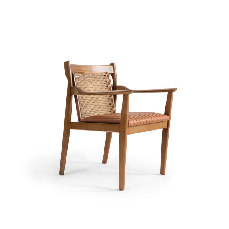 Modernen Holz Armlehnstuhl Polster Leder Esszimmer Stuhl Neu Möbel von JV Möbel