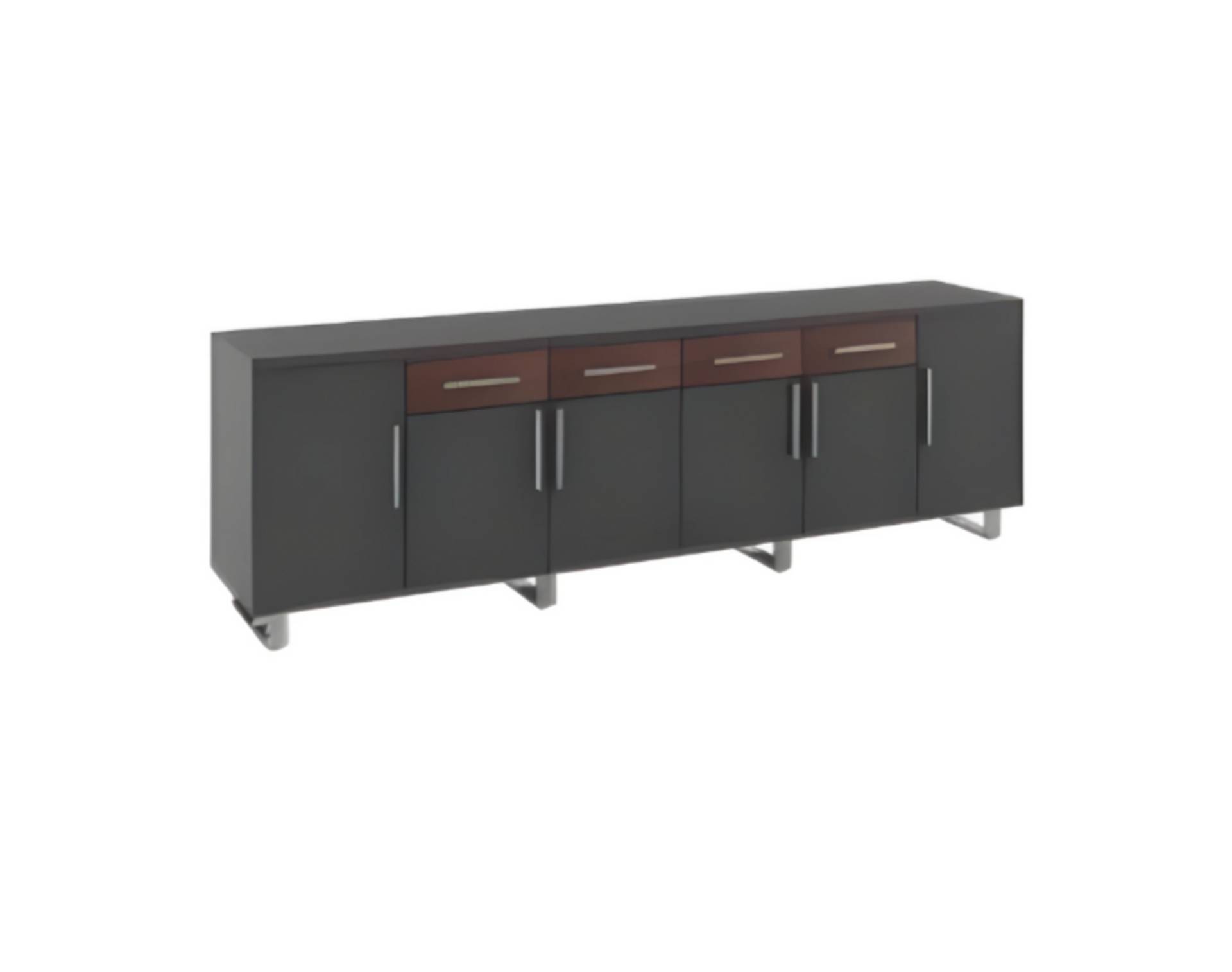 Moderner Braun Schwarz Aktenschrank Luxus Büromöbel Mehrzweckschrank von JV Möbel