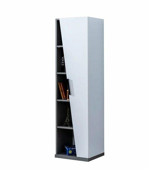 Moderner Bücherschrank Designer Grau-weißes Kinderzimmer Holz Regal von JV Moebel