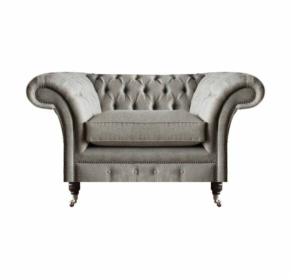 Moderner Chesterfield Einsitzer Wohnzimmer Designer Sessel Textil Möbel Moderner Chesterfield Einsitzer Wohnzimmer Designer Sessel Textil Möbel von JV Moebel