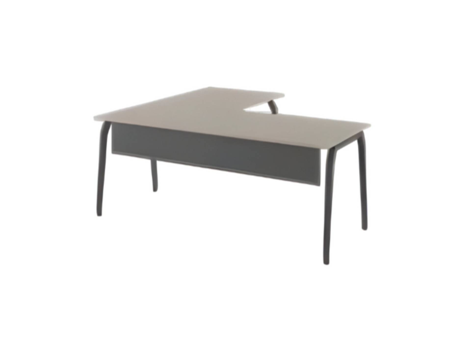 Moderner Eckschreibtisch grau Luxus Holzbüromöbel Bürotisch Schreibtisch Moderner Eckschreibtisch grau Luxus Holzbüromöbel Bürotisch Schreibtisch von JV Möbel