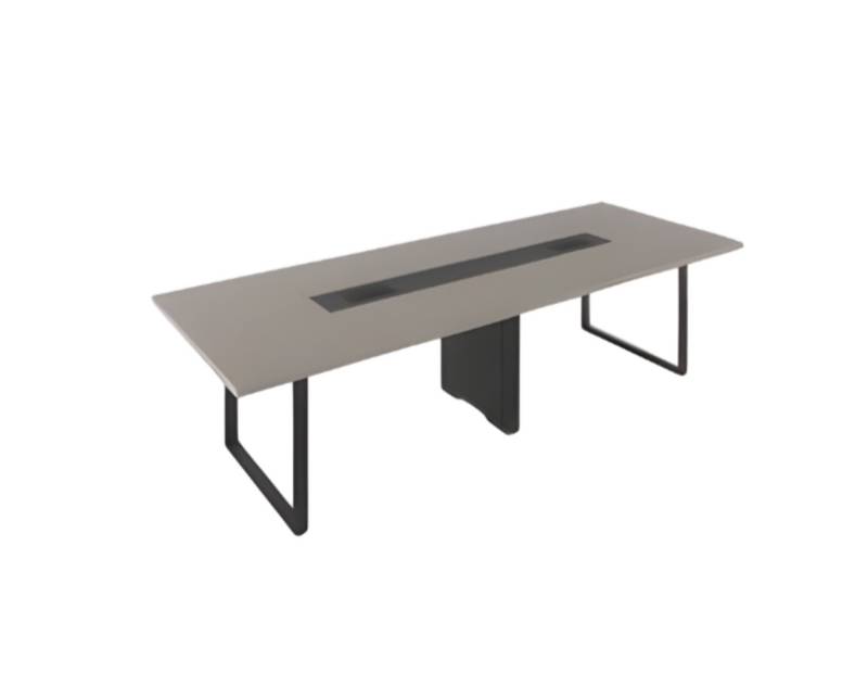 Moderner Konferenztisch schwarz grau Büromöbel komfortable Schreibtische von JV Möbel