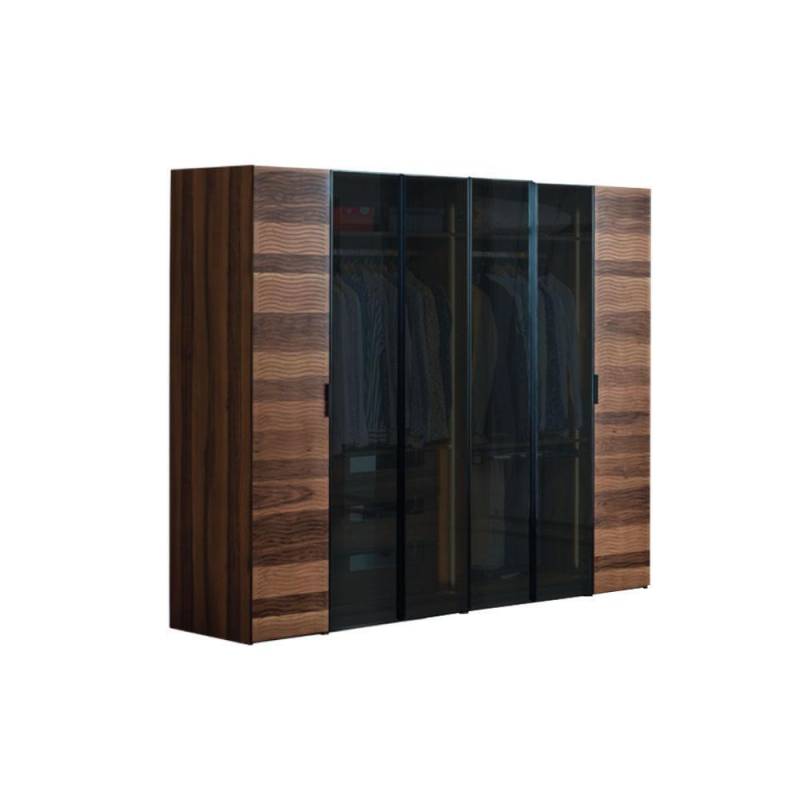 Moderner Schlafzimmer Kleiderschrank Designer Glas Schrank Luxus Möbel von JV Möbel