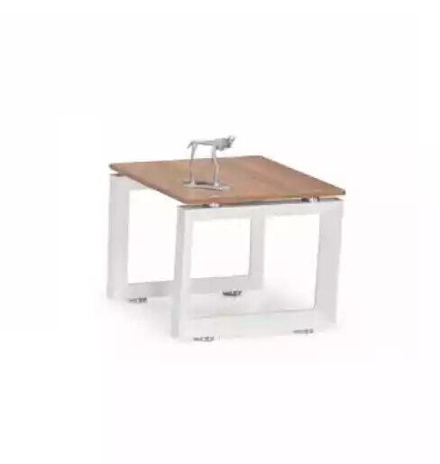 Moderner Weiß-Brauner Couchtisch Holzmöbel Exklusives Design Büro Möbel von JV Möbel