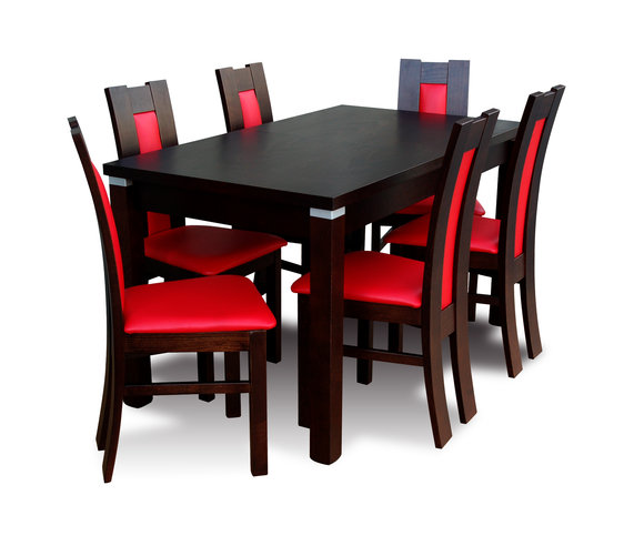 Modernes Esszimmer Tisch Stuhl Set Tische + 6 Stühle Designer Essgarnitur Modernes Esszimmer Tisch Stuhl Set Tische + 6 Stühle Designer Essgarnitur von JV Moebel