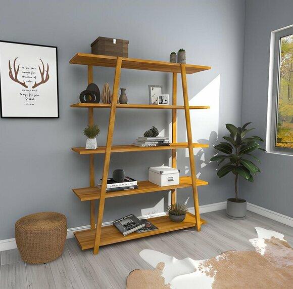 Modernes Holz Bücherregal Hochwertige Regale Wohnzimmer Luxus Schränke Modernes Holz Bücherregal Hochwertige Regale Wohnzimmer Luxus Schränke von JV Moebel