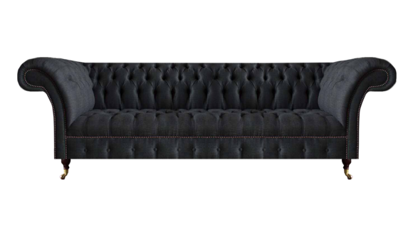 Modernes Schwarzes Sofa Wohnzimmer Designer Couch Luxuriöse Sitzmöbel von JV Moebel