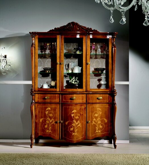 Möbel Luxus Holz Stil Schrank Anrichte Vitrinenschrank Design Italienische Möbel Neu Möbel Luxus Holz Stil Schrank Anrichte Vitrinenschrank Design Italienische Möbel Neu von JV Möbel