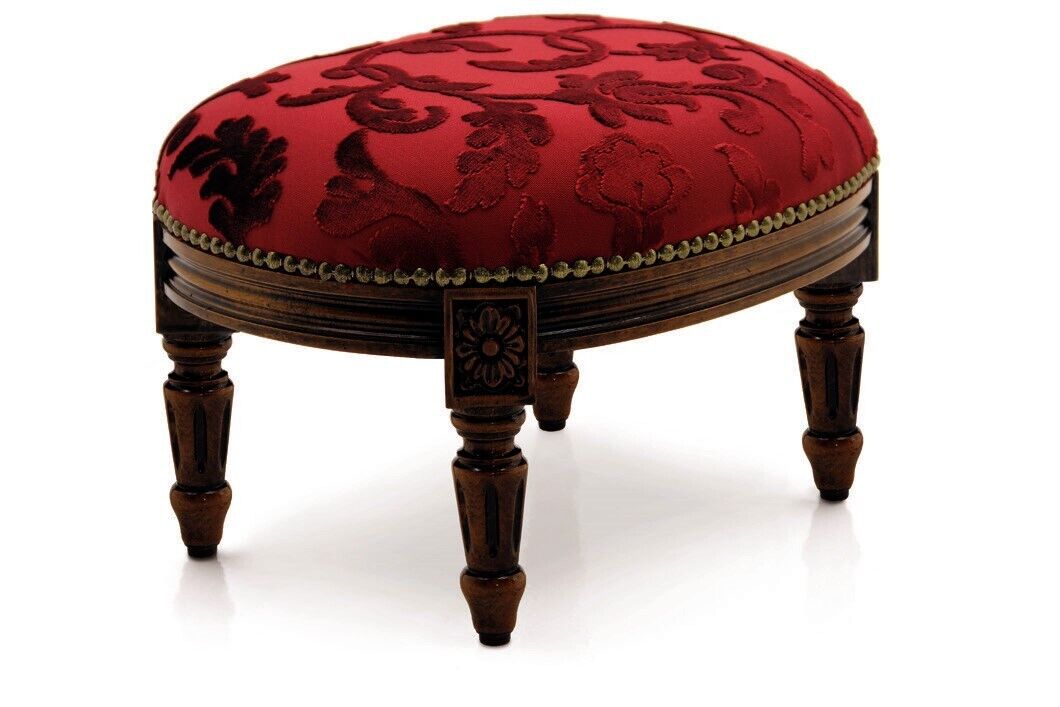 Möbel Polsterhocker Sitzhocker 40x33cm Design Hocker Bank Luxus Pouf Fußhocker Möbel Polsterhocker Sitzhocker 40x33cm Design Hocker Bank Luxus Pouf Fußhocker von JV Möbel
