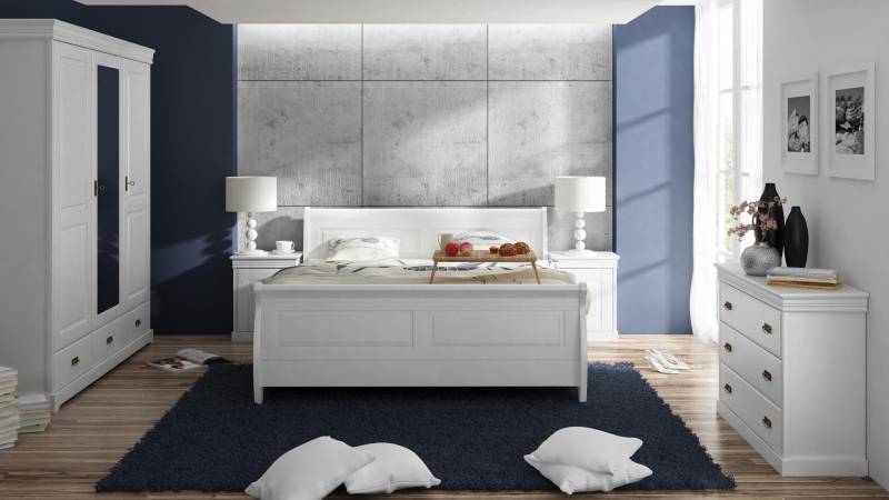 Möbel Schlafzimmer Set Design Bett 2x Nachttisch Kommode Kleiderschrank Neu 5tlg Möbel Schlafzimmer Set Design Bett 2x Nachttisch Kommode Kleiderschrank Neu 5tlg von JV Möbel