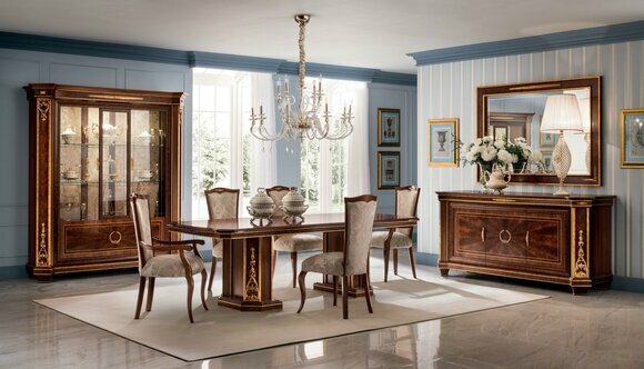 Möbel Tisch + 6x Stuhl Sets Esszimmer Garnitur Holz Komplett Barock Rokoko Möbel Tisch + 6x Stuhl Sets Esszimmer Garnitur Holz Komplett Barock Rokoko von JV Möbel