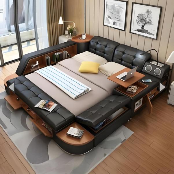 Multifunktion Betten Bett All in One Funktionsbett Sofa Doppelbett Schlafzimmer von JV Möbel
