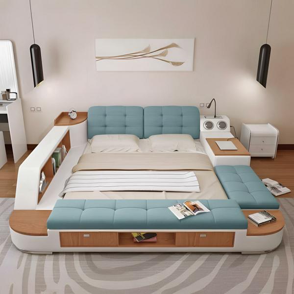 Multifunktion Betten Bett Schlafzimmer All in One Funktionsbett Sofa Doppelbett von JV Möbel