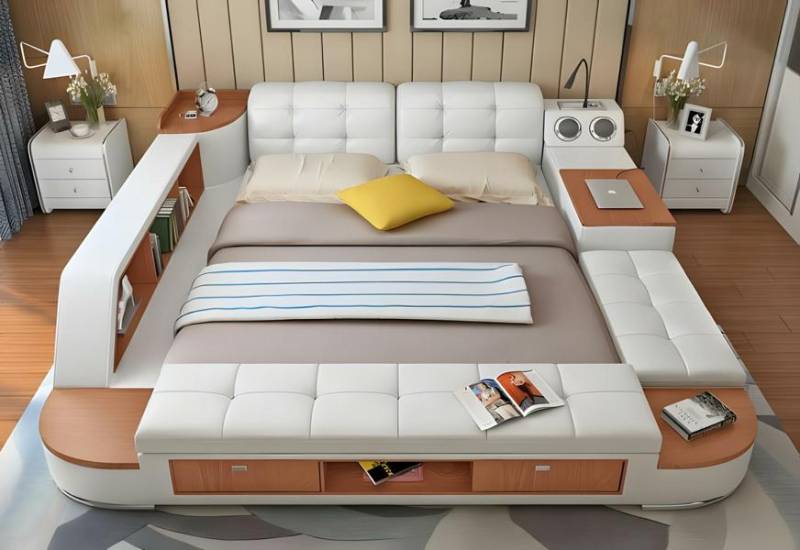 Multifunktion Betten Doppelbett Bett Schlafzimmer All in One Funktionsbett Sofa von JV Möbel