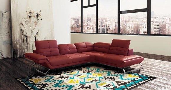 Multifunktion Couch Ecksofa Medien TV Sofa Couch Ledersofa Wohnlandschaft von JV Möbel