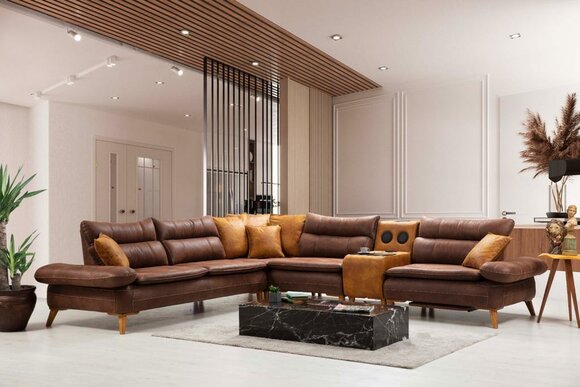 Multifunktion Couch Wohnlandschaft Elektrische Sofa Möbel Sound Leder Multifunktion Couch Wohnlandschaft Elektrische Sofa Möbel Sound Leder von JV Möbel