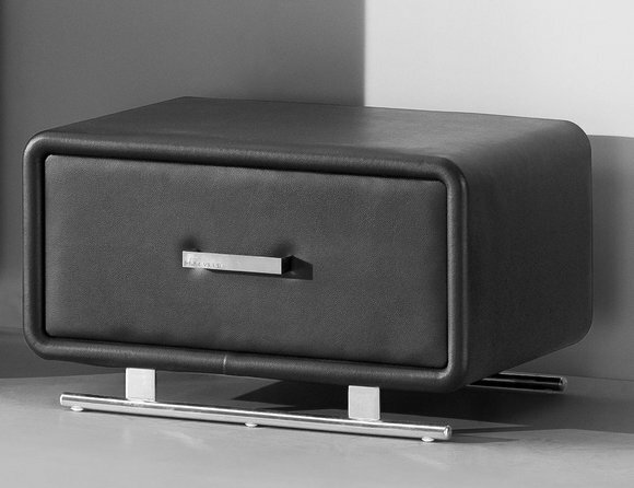 Nacht Tisch Konsole Beistell Designer Zimmer Leder Metall Tische Konsolen Nacht Tisch Konsole Beistell Designer Zimmer Leder Metall Tische Konsolen von JV Möbel