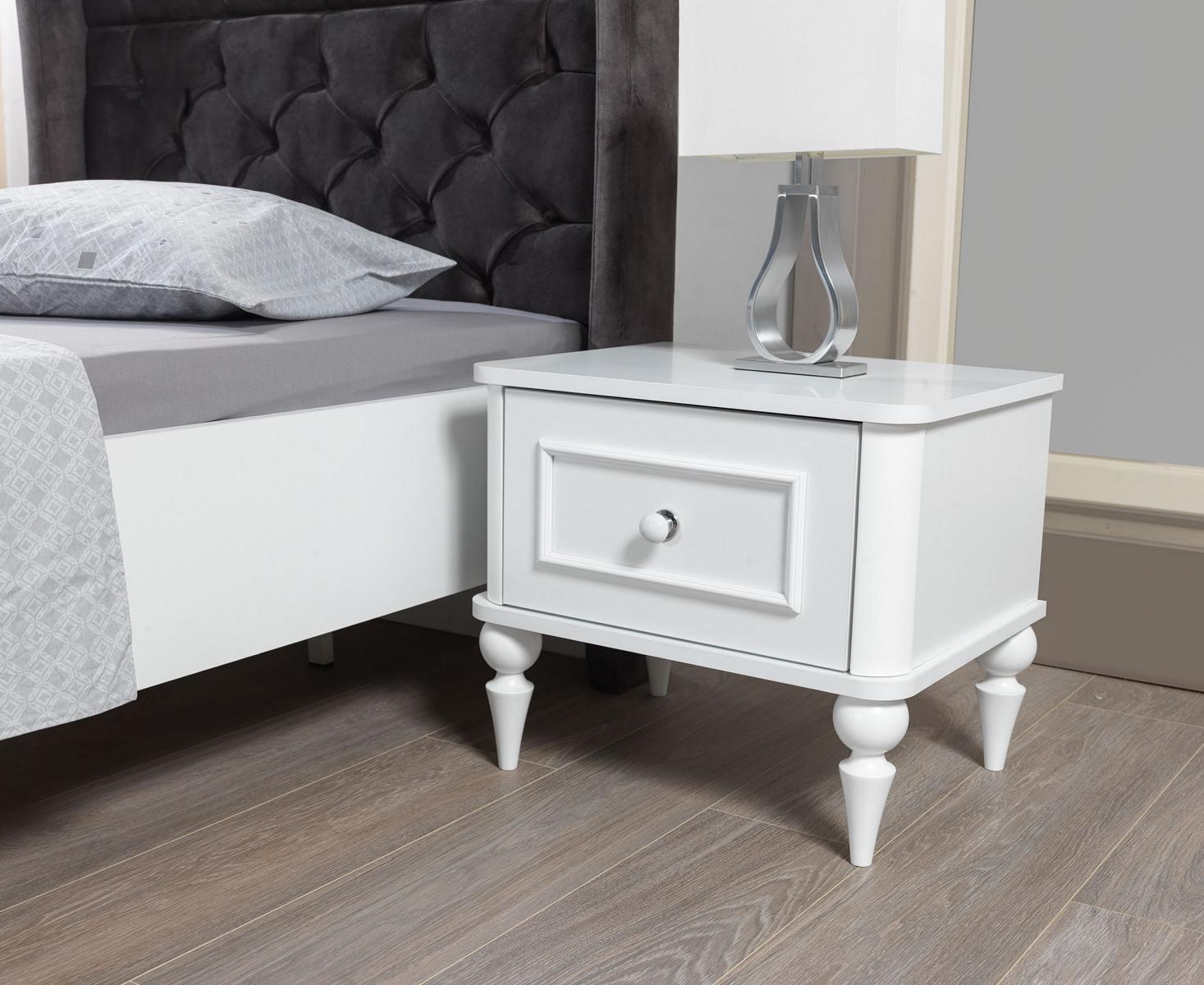 Nachttisch Kinder Beistell Jugendzimmer Holz Design Modern Möbel Weiß Nachttisch Kinder Beistell Jugendzimmer Holz Design Modern Möbel Weiß von JV Möbel