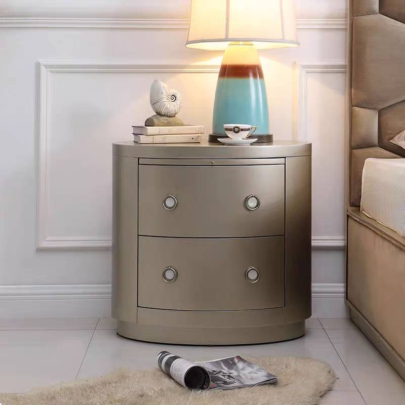 Nachttisch Tische Konsolen Schlaf Konsole Zimmer Kommode Holz Oval Neu Beistell von JV Möbel