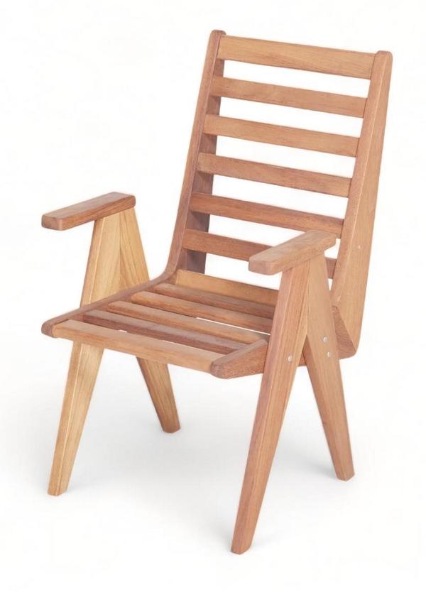Naturholzstuhl Stuhl Sessel Stühle Outdoor Möbel Garten Sessel Relax Balkon von JV Möbel