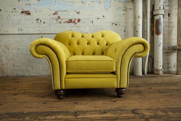 Neue Designer Sofa Sofas Luxuriöse Polster Chesterfield Sessel 1 Sitzer von JV Möbel
