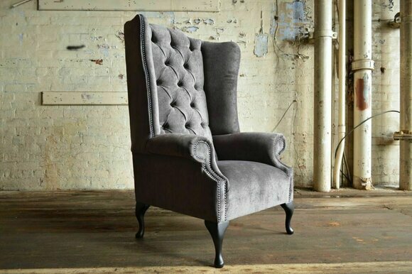 Ohrensessel Einsitzer Sofa Couch Relax Polster Chesterfield Samt Leder Stoff Ohrensessel Einsitzer Sofa Couch Relax Polster Chesterfield Samt Leder Stoff von JV Möbel