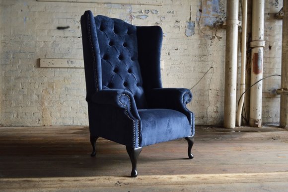 Ohrensessel Sessel Fernseh Design Polster Sofa Couch Chesterfield Textil von JV Möbel