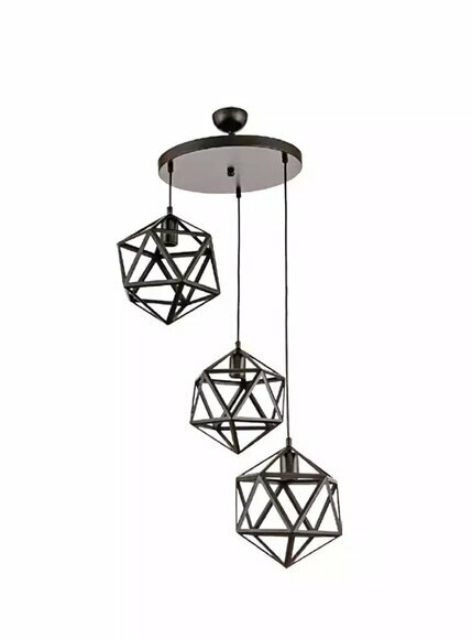 Pendelleuchte Schwarz für das Wohnzimmer schick Deckenlampe Leuchte von JV Moebel