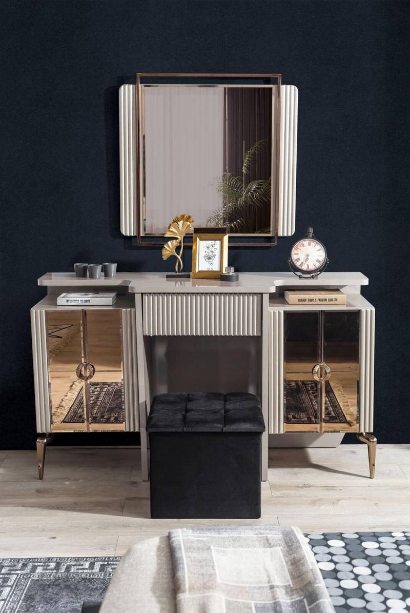 Perfekte Schlafzimmer Set Schminktisch mit Spiegel Design Luxus neu von JV Möbel