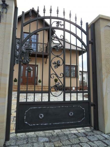 Pforten Garten Haus Klassischer Zaun Tür Pforte 269 Eisen Garten Tore nach Maß von JV Möbel