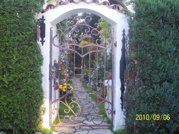 Pforten Garten Haus Klassischer Zaun Tür Pforte 270 Eisen Garten Tore nach Maß von JV Möbel