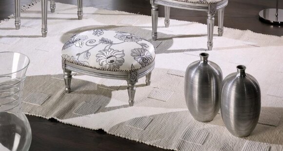 Polster Bank Fußhocker Ottomane Sitzhocker Wohnzimmer Designer Hocker Polster Bank Fußhocker Ottomane Sitzhocker Wohnzimmer Designer Hocker von JV Möbel