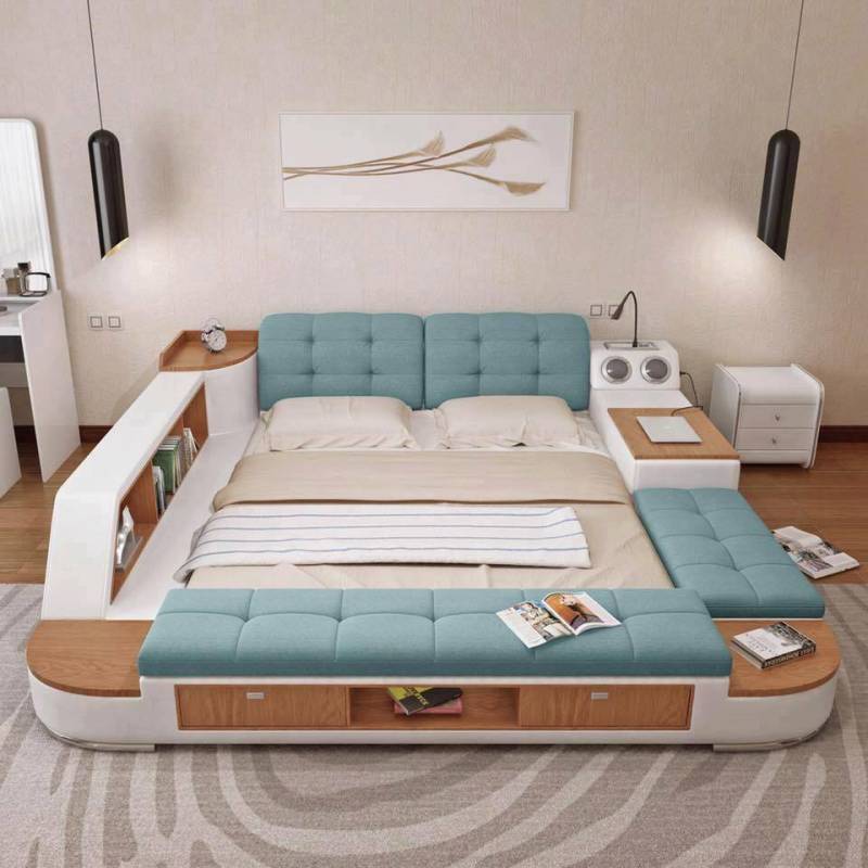 Polster Betten Moderne Hotel Multifunktion Neu Doppel Luxus Design Leder von JV Möbel