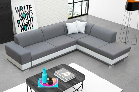 Polstersofa Loungesofa Couch Sitzgruppe Wohnzimmer mit Kissen Sofa von JV Möbel