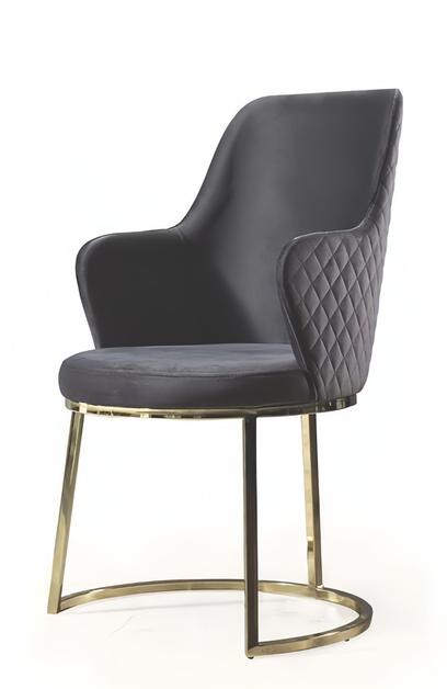 Polsterstuhl Moderne Design Textil Lehnstuhl Schwarz Esszimmer Luxus Möbel Polsterstuhl Moderne Design Textil Lehnstuhl Schwarz Esszimmer Luxus Möbel von JV Möbel