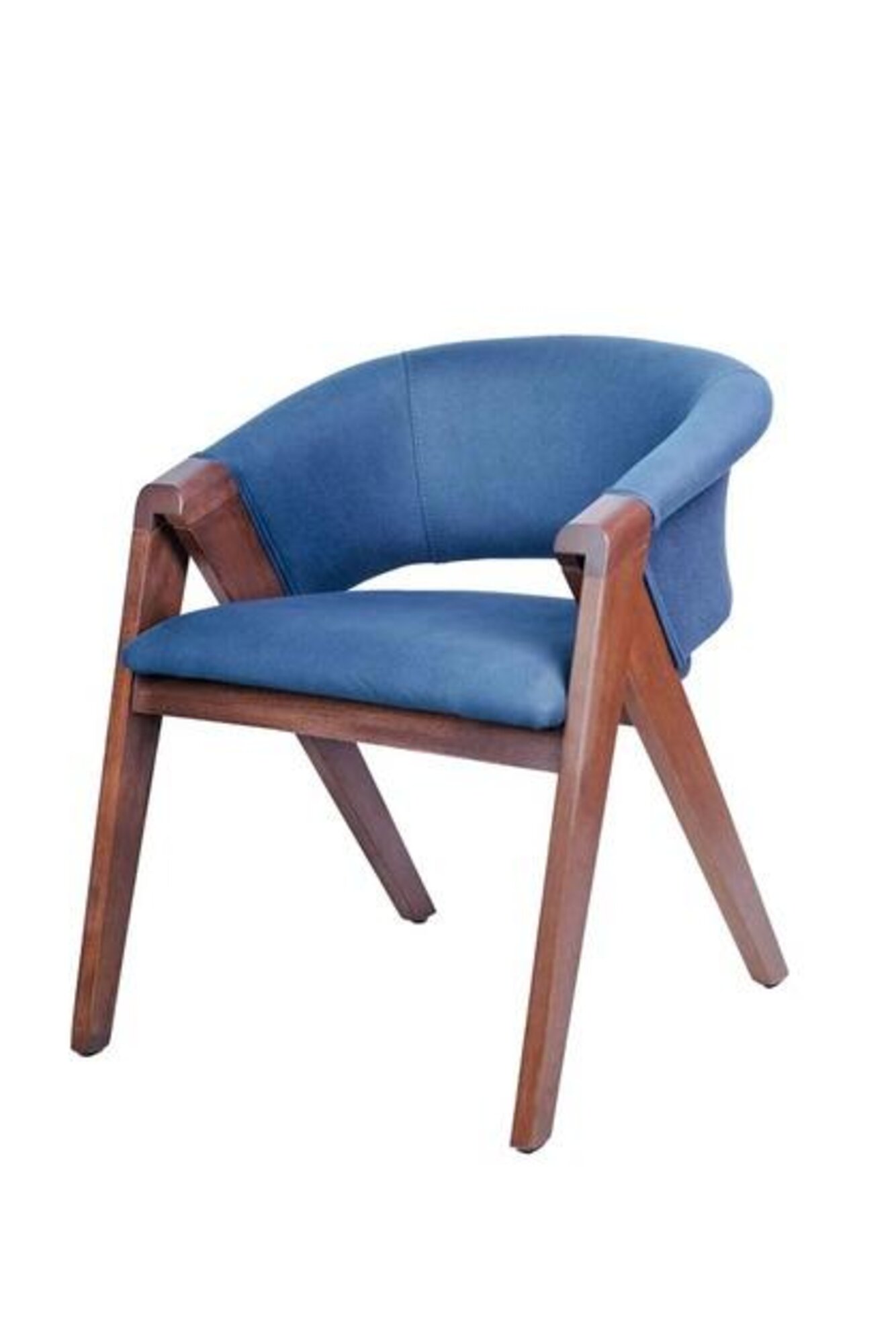 Polsterstuhl Moderne Design Textil Stuhl Blau Esszimmer Luxus Möbel Polsterstuhl Moderne Design Textil Stuhl Blau Esszimmer Luxus Möbel von JV Möbel