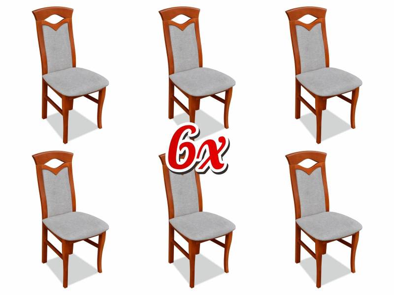 Polsterstuhl Sessel Textil Sitz Sessel Set Neu Küche Stuhl Esszimmer 6x Stühle Polsterstuhl Sessel Textil Sitz Sessel Set Neu Küche Stuhl Esszimmer 6x Stühle von JV Möbel