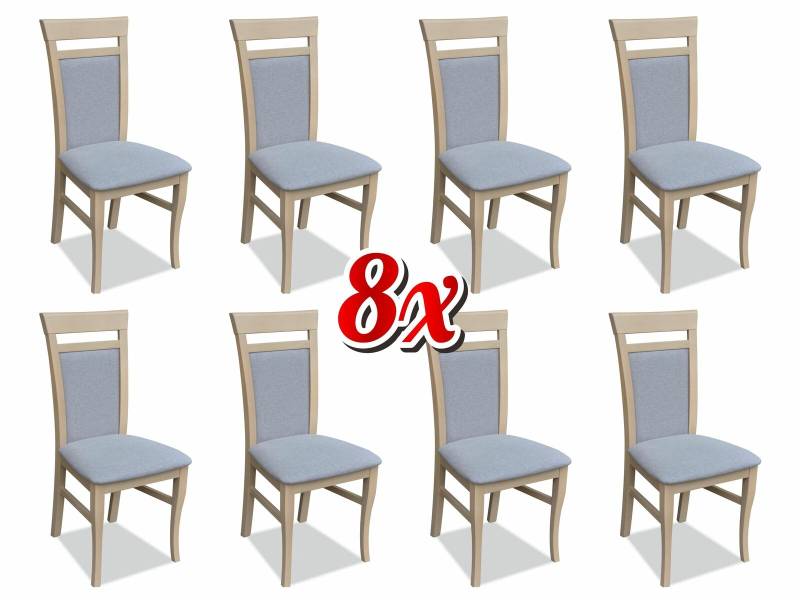 Polsterstuhl Sitz Sessel Set Küchen Stühle Veranda Stuhl 8x Esszimmer Massiv Neu Polsterstuhl Sitz Sessel Set Küchen Stühle Veranda Stuhl 8x Esszimmer Massiv Neu von JV Möbel