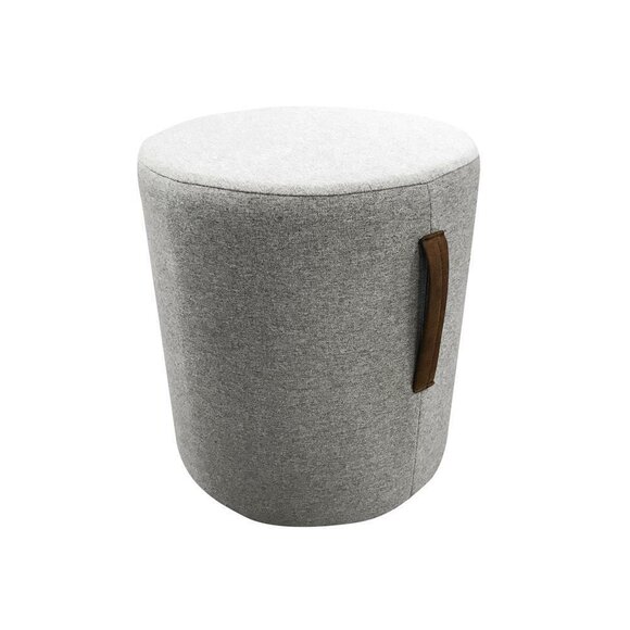 Pouf Fußhocker Rund Hocker Polsterhocker Sitzhocker Badhocker Runde Ottomane Neu von JV Möbel