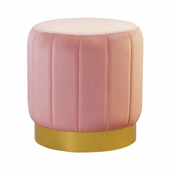 Pouf Fußhocker Rund Hocker Polsterhocker Sitzhocker Hocker Ottomane von JV Möbel