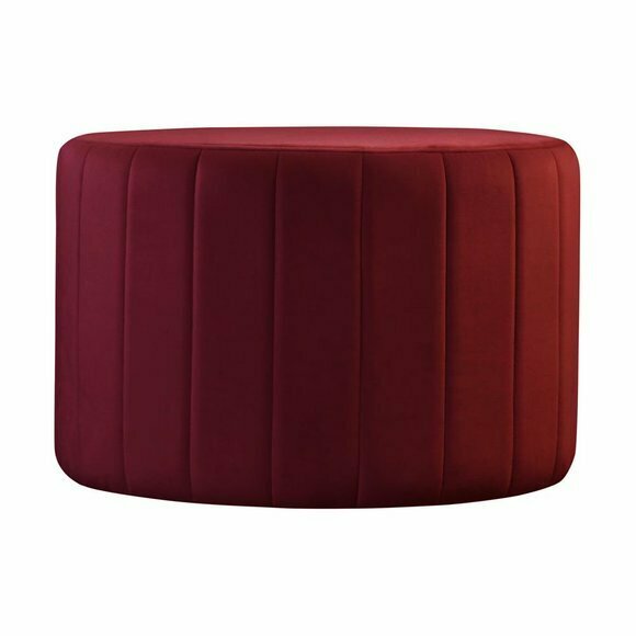 Pouf Fußhocker Rund Sitz Hocker Polsterhocker Sitzhocker Badhocker Puff von JV Möbel