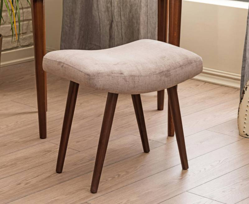 Pouf Polsterhocker Sitzhocker Gepolsterte Fußbank Sitzmöbel Hocker Textil von JV Möbel