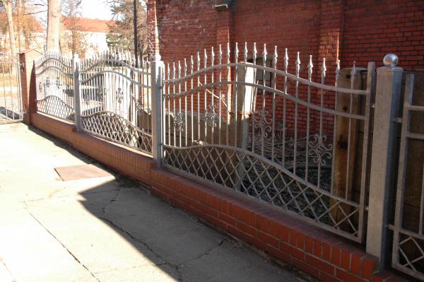 Railing Zaun Geländer Schmiedeeisen Handarbeit Klassische Zäune Garten M207 Neu von JV Möbel