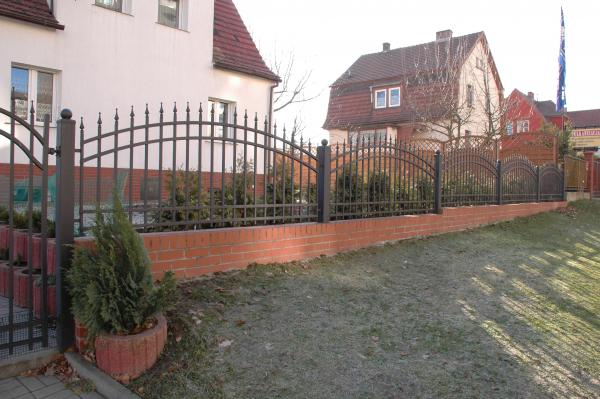 Railing Zaun Geländer Schmiedeeisen Handarbeit Klassische Zäune Garten M231 Neu von JV Möbel