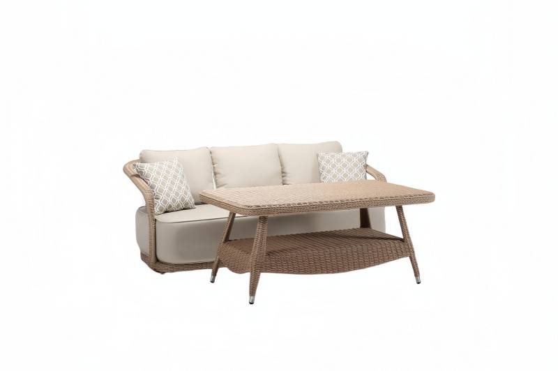 Rattanmöbel Gartenmöbel Sofagarnitur Terrasse Set Lounge Balkon Outdoor 2tlg. Rattanmöbel Gartenmöbel Sofagarnitur Terrasse Set Lounge Balkon Outdoor 2tlg. von JV Möbel