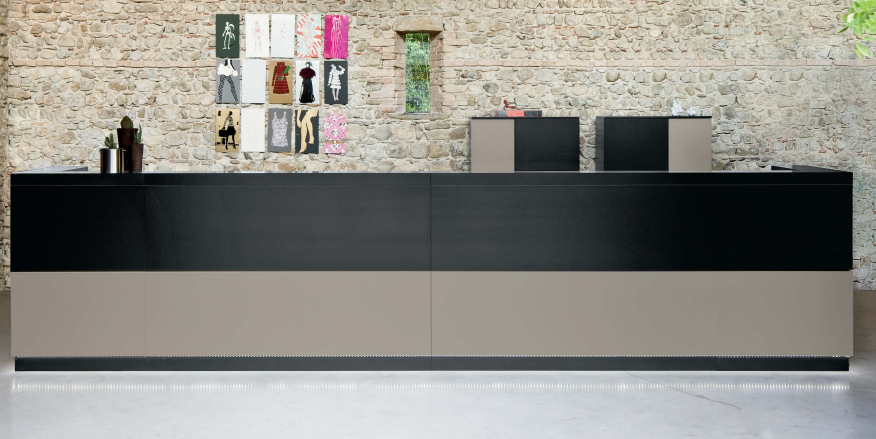 Rezeption Empfangstheke Counter Arbeitstisch Büromöbel Rezeption Theke Büro Neu von JV Möbel