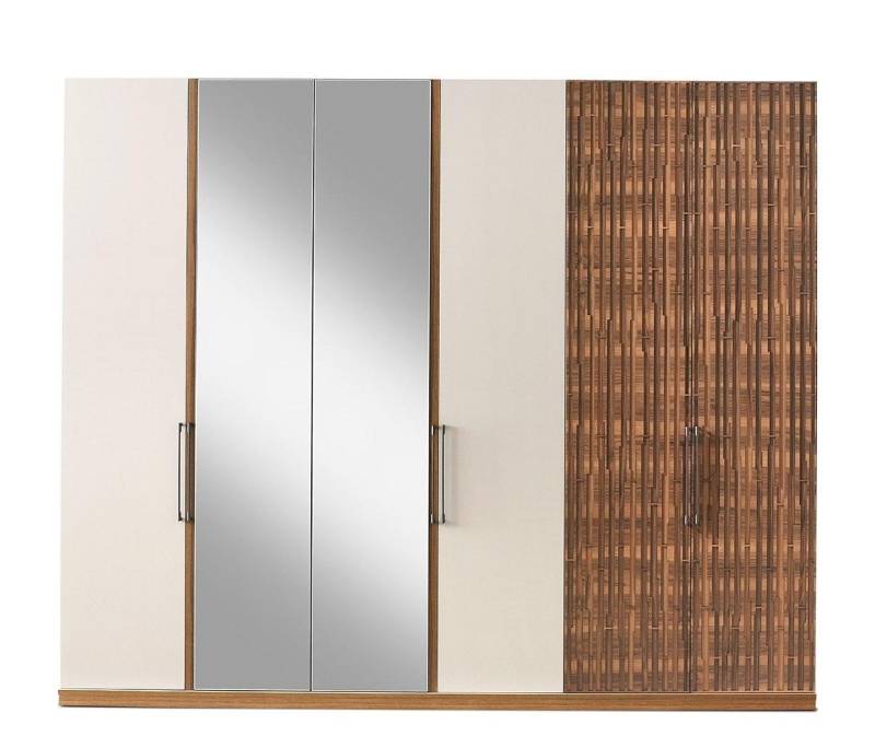 Robuster Kleiderschrank Beiger Anbauschrank Schlafzimmer Holz Schrank von JV Möbel