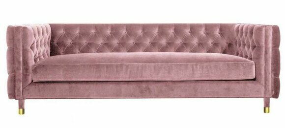 Rosa Chesterfield Sofa Kreative Möbel 4 sitzer Neu xxl Big Textil Stoff Couchen von JV Möbel